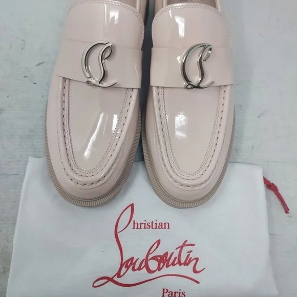 CHRISTIAN LOUBOUTIN Pink CL Moc Lug Loafer - Picture 4 of 7